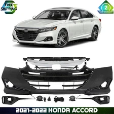 Front Bumper Cover Fascia & Fog Light Assembly for 2021-2022 Honda Accord