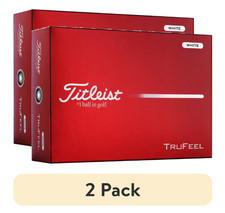  2 pack Titleist 2026 TruFeel Golf Balls 12pk, White