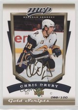 2006-07 Upper Deck MVP Gold Script 88/100 Chris Drury #31 2o7