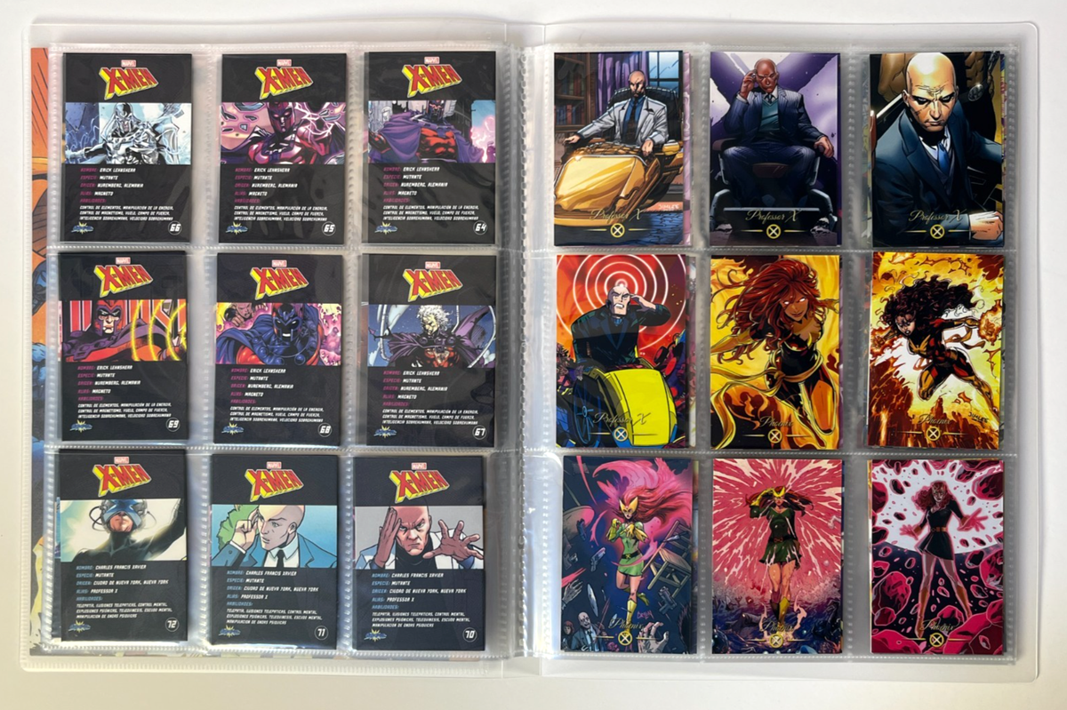 2025 MARVEL X-MEN CARDS Full Set 140/140 + Binder Collector Peru