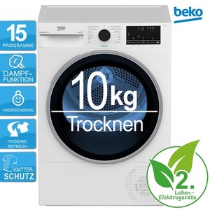 Beko B3T442491 Wärmepumpentrockner 10kg Aquawave Knitterschutz  RO_B3T442491_R
