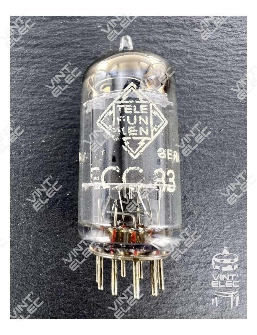Tube ECC83 Telefunken pour éliminer le souffle des amplis guitare à lampes