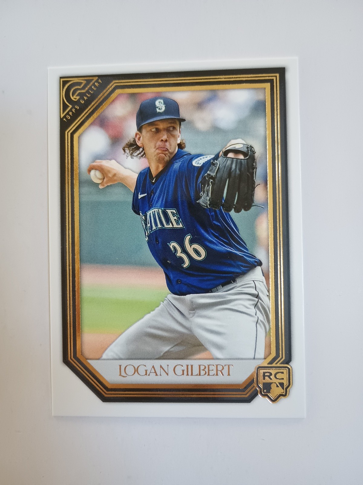 2021 Topps Gallery Logan Gilbert  RC Seattle Mariners Rookie #176 Free Shipping 