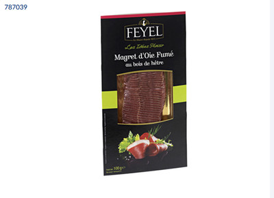 Feyel geräucherte Gänsebrust in Scheiben FR - 100 g VAC.-Packung