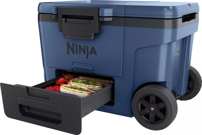 シャリネイビー44XL Ninja FrostVault™ 45qt Wheeled Cooler with Dry Zone Bundle