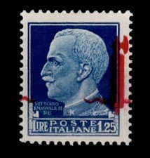 RSI 1944 - IMPERIALE L. 1, 25 varietà SOPRASTAMPA FORTEMENTE SPOSTATA MNH**