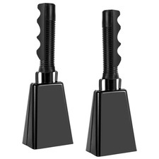 2 Pack Cowbell, 9 Inch Noise Maker Cowbells for Sporting Events, Football Gam...