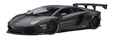 AUTOart 1/18 Liberty Walk LB-WORKS Lamborghini Aventador Matt Black Model Car