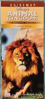 Lion The King Of The Jungle - 2010 Disney's Animal Kingdom Fold Out Guidemap