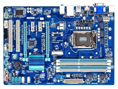 For GIGABYTE Z77-DS3H motherboard Z77 LGA1155 DDR3 32G DVI+VGA+HDMI ATX Tested - 第 1/1 張圖片