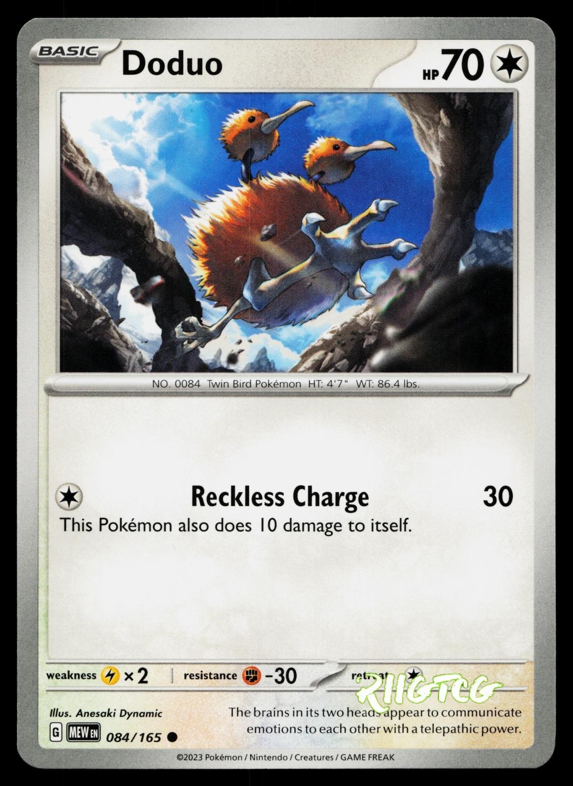 Doduo 084/165 151 Pokemon NM