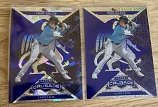 2025 Panini Crusade #41 Theo Gillen Blue Cracked Ice & #41 Blue Mojo