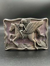 Buckles of America Masterpiece Collection BA-226 Woman Riding Pegasus
