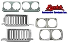1970 Olds Cutlass 442 Grille Headlight Bezel and Headlight Housing Set