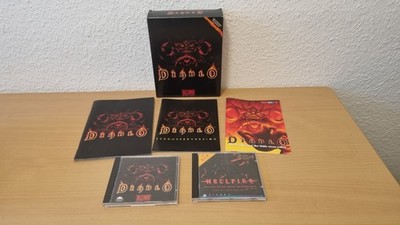 Diablo + Hellfire PC CD ROM - Blizzard Entertainment - Big Box - OVP Anleitung 