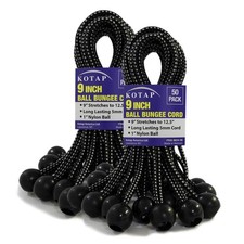 Kotap BB-9B Ball Bungee Cord Heavy-Duty & Versatile Indoor & Outdoor Tarp Tie...