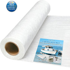 Fiberglass Mat 50 in x 30 ft, 125 Sq. Ft Fiberglass Chopped Strand Mat Resin