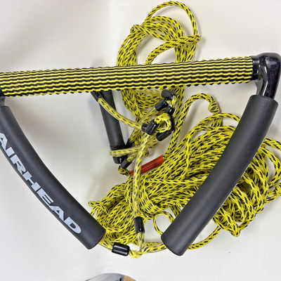 AIRHEAD Water Ski Rope 1 Section 75' AHSR-5 Blue w/ Handle 16 Strand Rope