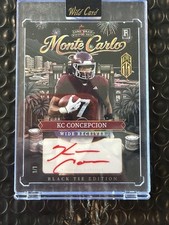 2026 Wild Card Monte Carlo Black Tie KC Concepcion Rookie Red Ink Auto TRUE 1/1