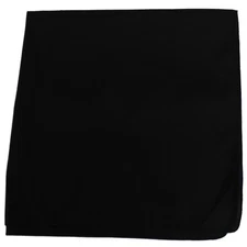 Balec Set of 12 Blank Solid Black Bandanas for Men and Women in Dozen