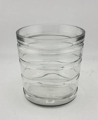 VTG Hemi Clear Glass Cooler /Ripples 14 oz Great for Bar/Whiskey Drinks