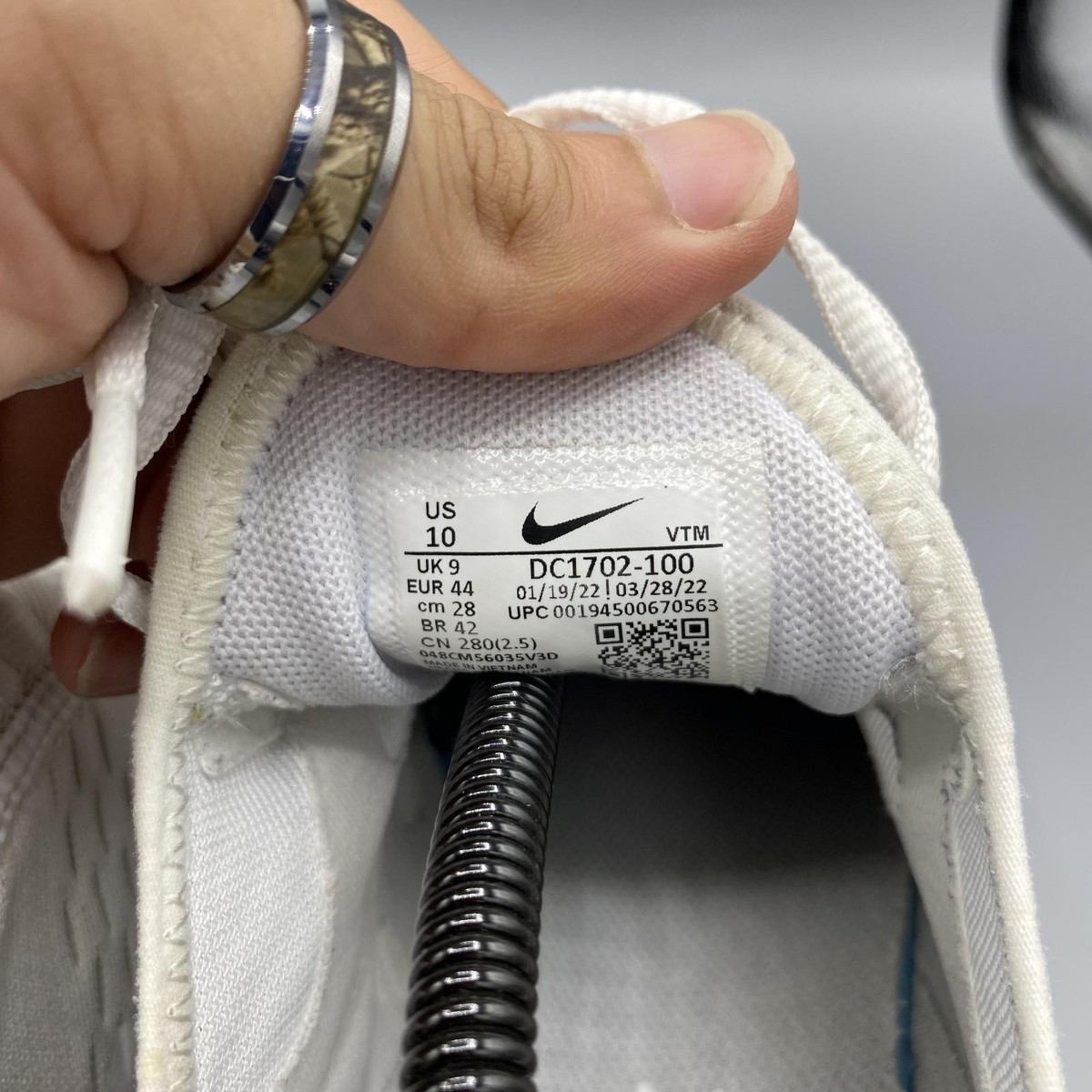 Nike Air Max 270 Men's White Gum Athletic Running Sneakers DC1702