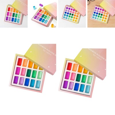 Acrylic Block Acrylic Rainbow Building Blocks Coordination Learning Educational