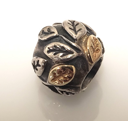Pandora Sterling Silver 14k Two Toned Tree of Life Charm Bead 790429 STOCK