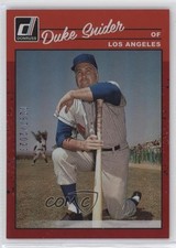 2023 Panini Donruss Retro 1990 Variation Holo Red /2023 Duke Snider #282 HOF yf0