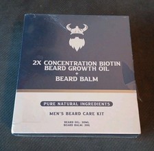Beard Growth Oil 2X Concentration Biotin Men Care Kit 30 ml Beard Balm