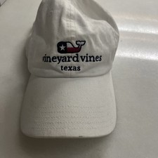 Vineyard Vines Texas Flag Unstructured Hat Cap Whale EDSFTG Hook Loop Adjustable