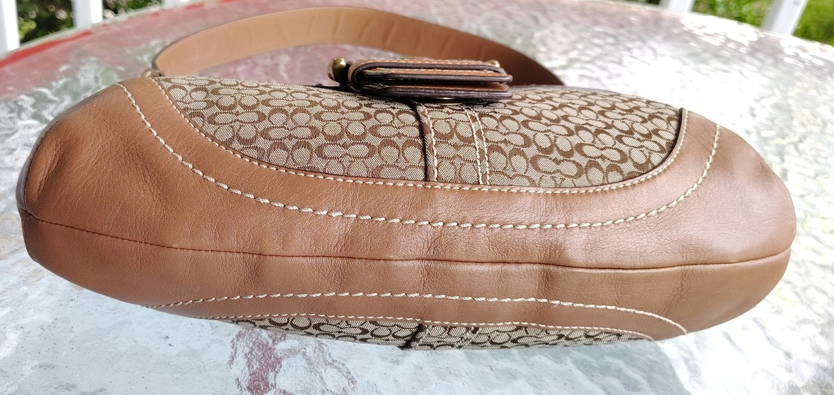 Coach MEDIUM Vintage Y2K Soho F11517 Beige Signature C Canvas