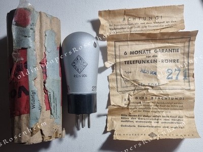 historische Telefunken Röhre Tube REN 904 NOS Vintage Deko
