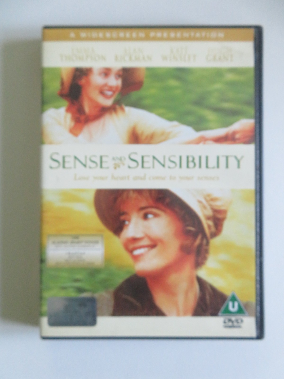 SENSE AND SENSIBILITY (DVD) EMMA THOMPSON ALAN RICKMAN 1995 REGION 2
