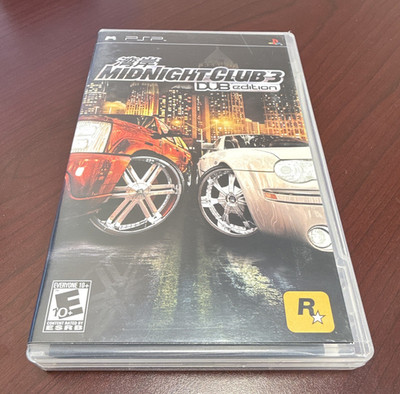 Sony PSP Rockstar Games Midnight Club 3: DUB Edition- Case & Manual, No Game