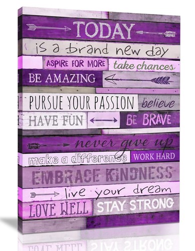 Inspirational Wall Art with Office Wall Decor for Bedroom Teen Girl Wall Pict...