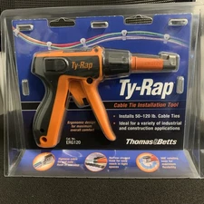 TY-RAP ERG120 Cable Tie Install Tool, 50 to 120 lb Cable Ties; Ergonomic design!