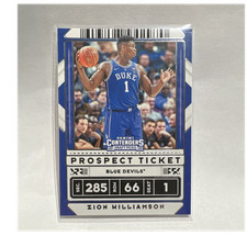 2020 Panini Contenders Zion Williamson Prospect Ticket #1 Basketball