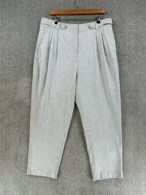 Neuwertige Samthose Herren Gr. XL grau spitz zulaufend weites Bein Plissee Gummizug