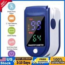 Finger Pulse Oximeter Display Blood Oxygen Monitor Fingertip SpO2 Heart Rate USA