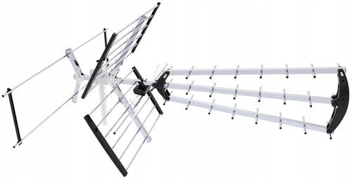 Außenantenne DVB-T/T2 Vayox VA2000 4K VHF UHF 75Ohm 120 km Silber/Schwarz - Bild 6 von 12