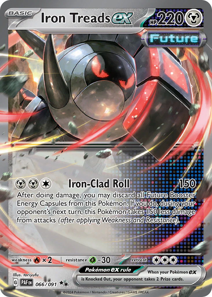 Iron Treads ex 66/91 Double Rare | Paldean Fates | Pokemon Card