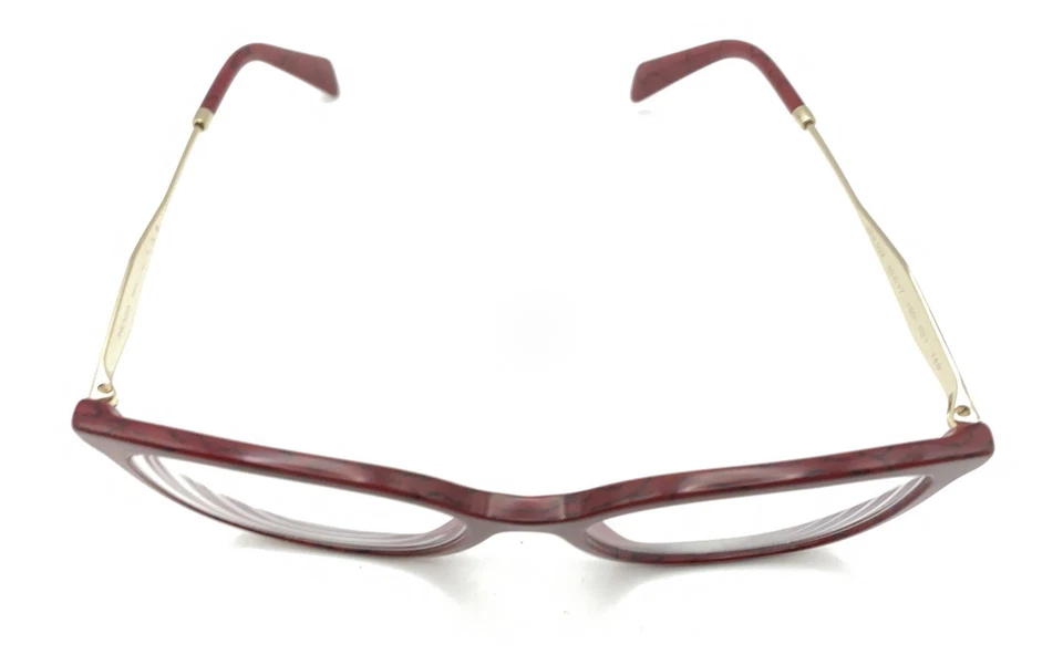 Monturas de gafas de gato Prada VPR 03Z 15D-101 rojo dorado 52-17 140 Italia para mujer Foto 4 de 4