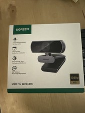 UGREEN Webcam for PC, Full HD 1080P/30fps Webcam for Laptop, Clear Stereo Audio