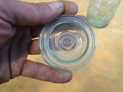 Cohansey Glas Mfg Co. Wachsversiegelung in Fassform Antik Obstglas - Bild 4 von 24