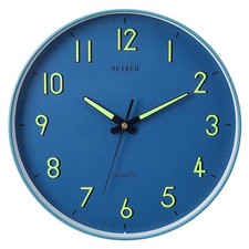 MEIRED Night Light Wall Clock 12 Inch Silent Non Ticking Battery Operated