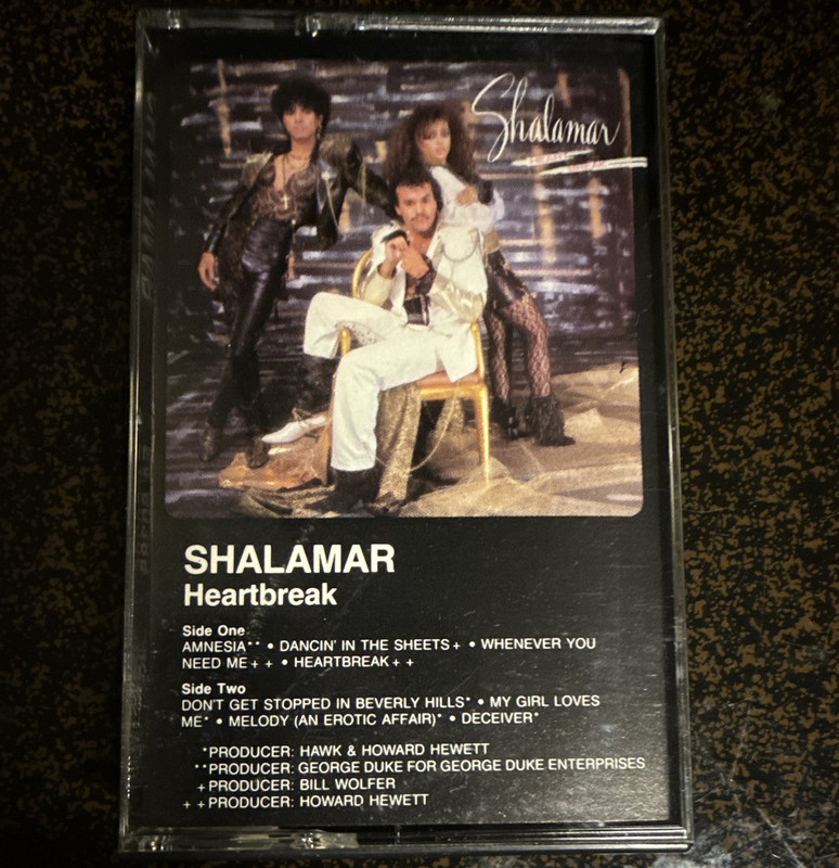 Shalamar Heartbreak Solar Records E4 60385 Cassette Tape 1984 Dolby HX Pro