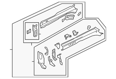 Genuine Subaru Rail Assembly 51620SG0219P
