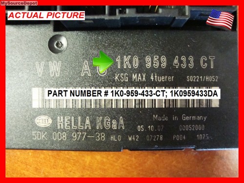 2009,Jetta,Theft Locking Module, 1K0-959-433-CT; 1K0959433DA - Foto 3 di 5