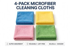 Microfiber Cleaning Cloth Set 4 pieces Pack
